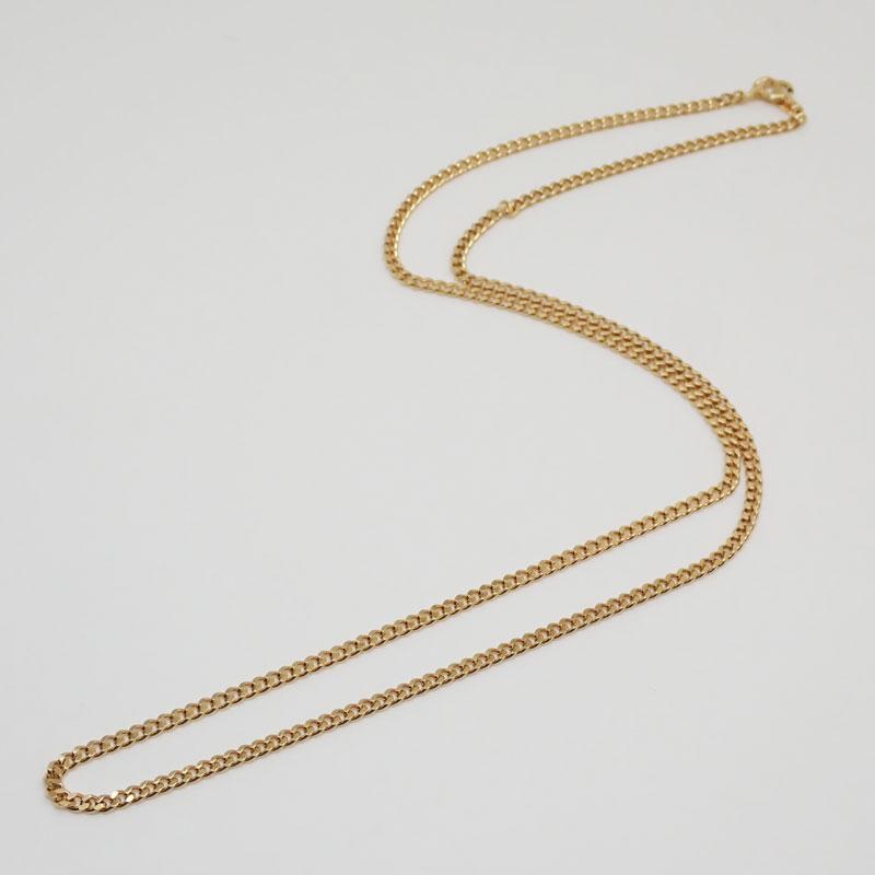 美品】K18 喜平ネックレス シングル 2面 ネック約50cm ネック幅約2mm