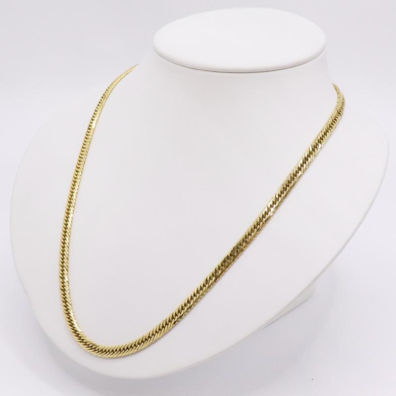 K18 750 喜平 トリプル 16面 Mカット 金 ネックレス 50cm 約30g（実 