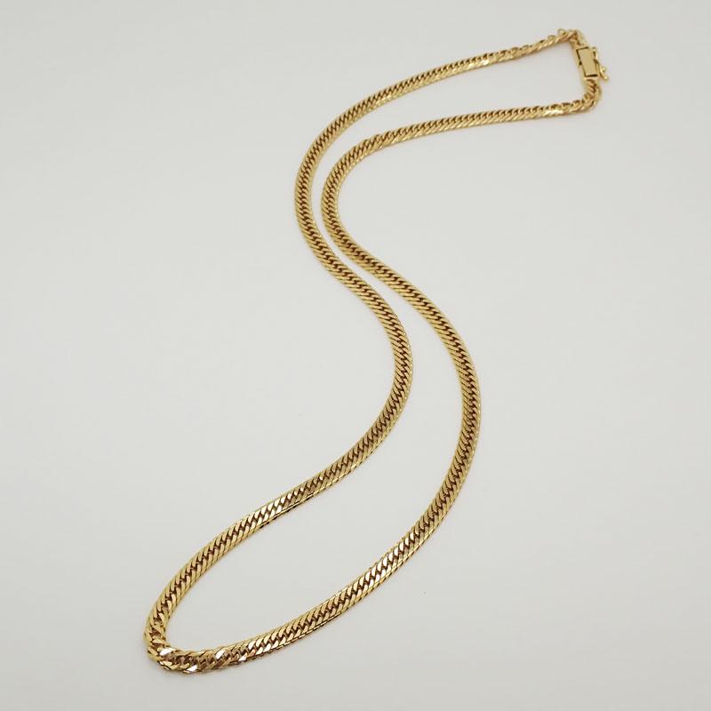 K18 喜平 ネックレス トリプル14面 Mカット 総重量約20.7g ネック約