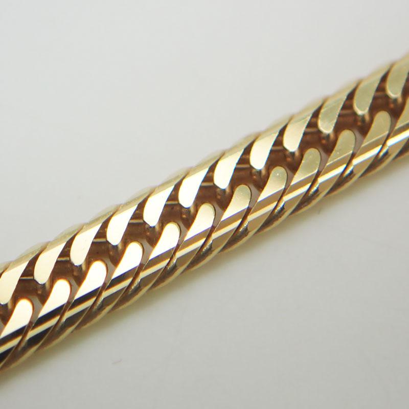 K18 喜平 ネックレス トリプル14面 Mカット 総重量約20.7g ネック約