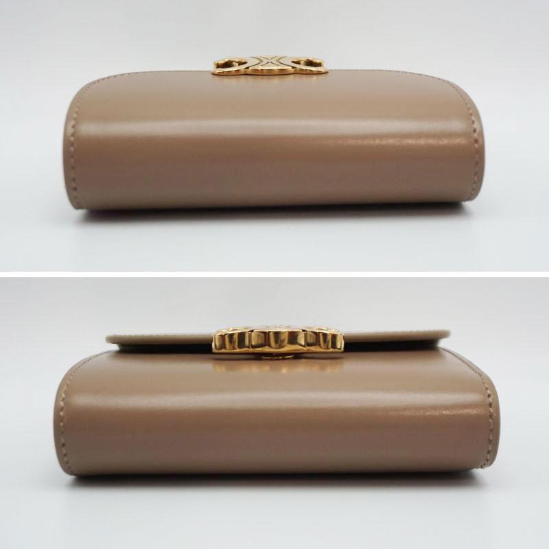 未使用】CELINE セリーヌ スモールフラップウォレット トリオンフ