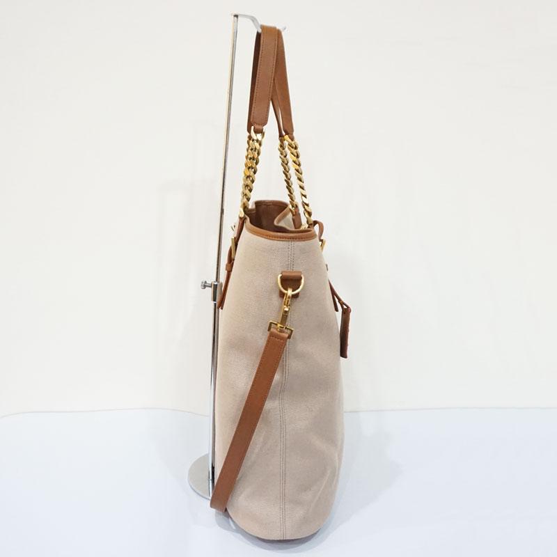 美品】イヴサンローラン SAINT LAURENT YSL サック ショッピングトート 