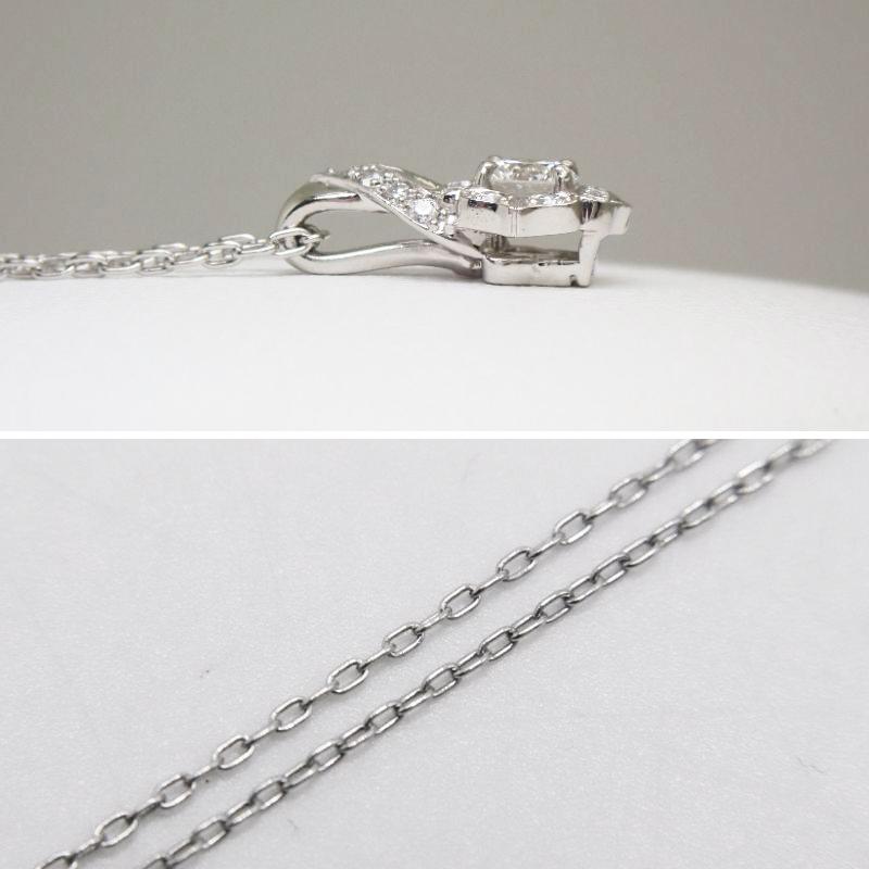 ROYAL ASSCHER ロイヤルアッシャー Pt950 ダイヤモンド ネックレス D0  