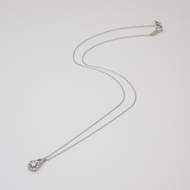 ROYAL ASSCHER ロイヤルアッシャー Pt950 ダイヤモンド ネックレス D0  