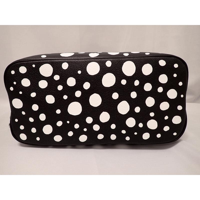 中古美品 ルイヴィトン トートバッグ LV × YK ネヴァーフル MM 草間