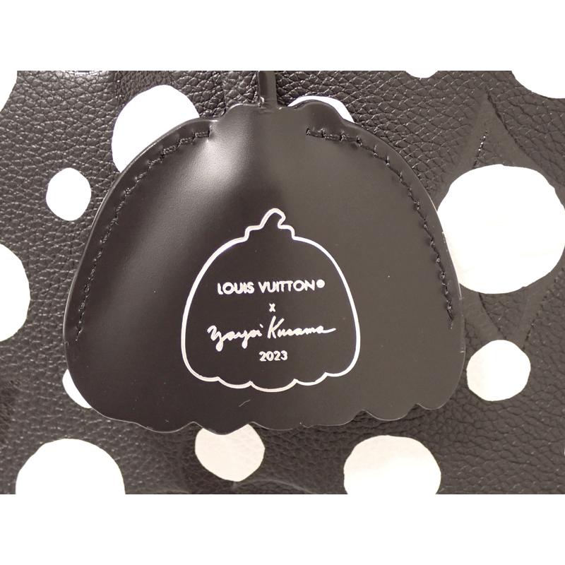 中古美品 ルイヴィトン トートバッグ LV × YK ネヴァーフル MM 草間