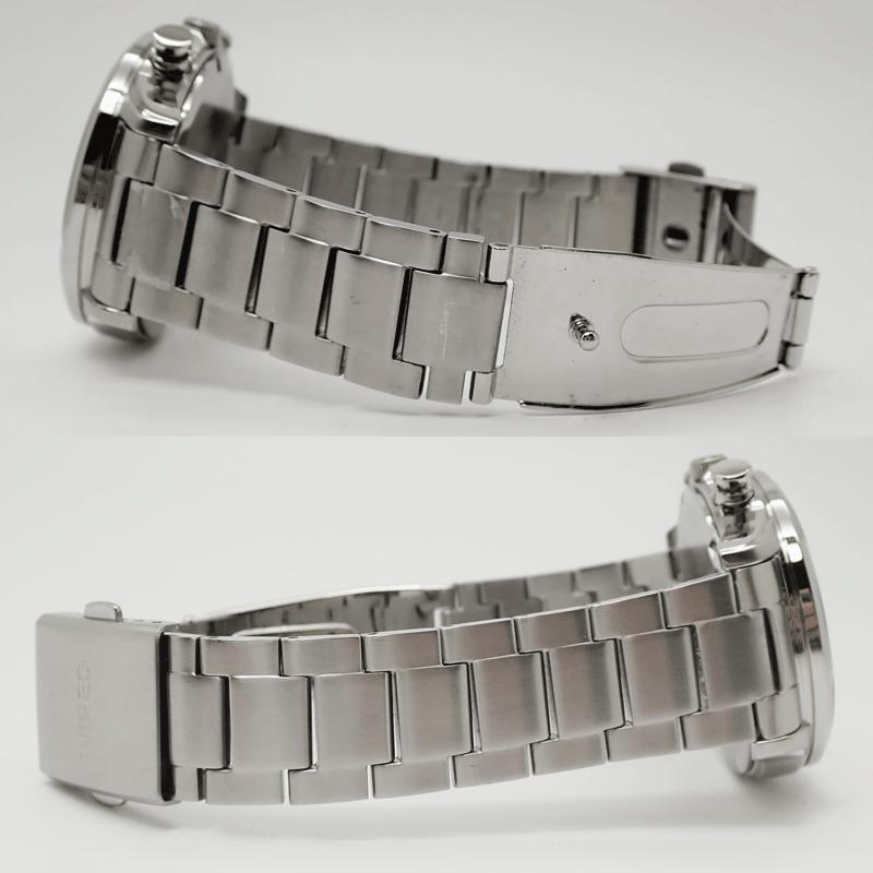セイコー SEIKO ワイアード WIRED クロノグラフ 黒文字盤 AGAT424 