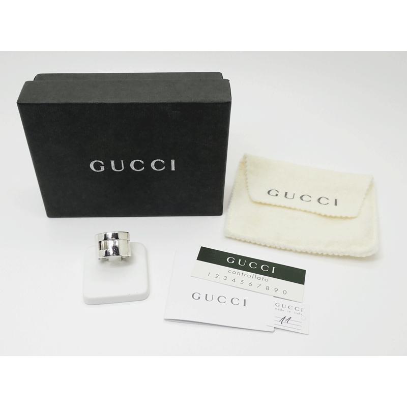 GUCCI】 グッチ SV925 シルバー ヴィンテージ リング ＃13.5号 中古 小