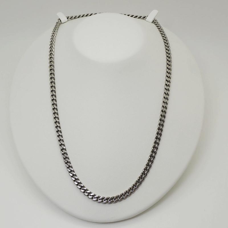 Pt850 プラチナ 喜平/キヘイ2面 シングル 50cm 実重量75.2g 50g 100g 