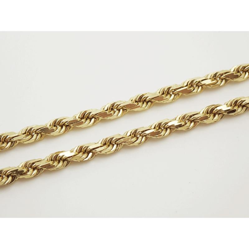 AVALANCHE アヴァランチ 10K イエローゴールド ロープネックレス 幅3mm