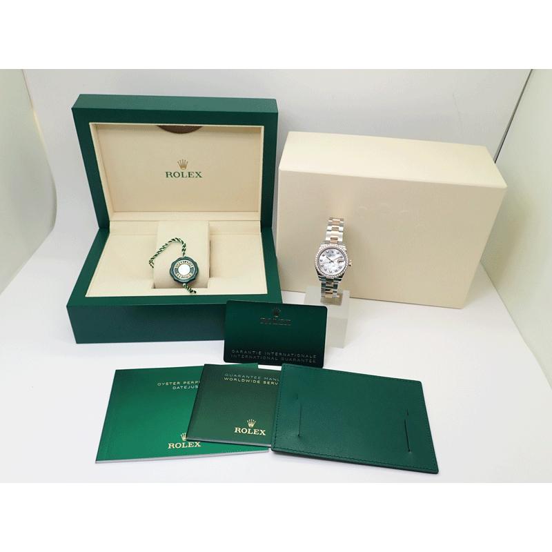 ロレックス デイトジャスト ベゼルダイヤ 279381RBR ホワイトシェル 3  