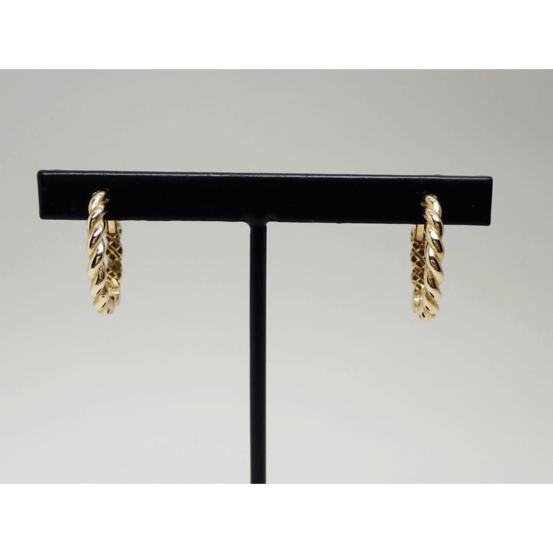 AVALANCHE アヴァランチ 10K イエローゴールドピアス 972-5317 ロープ