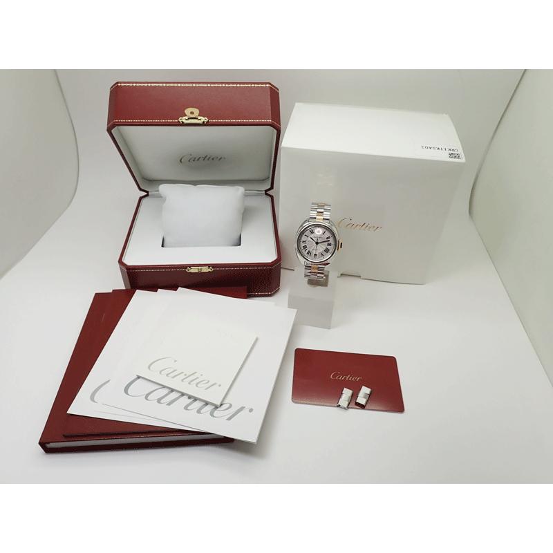Cartier カルティエ クレ ドゥ W2CL0003 K18 RED GOLD PG/SS コンビ