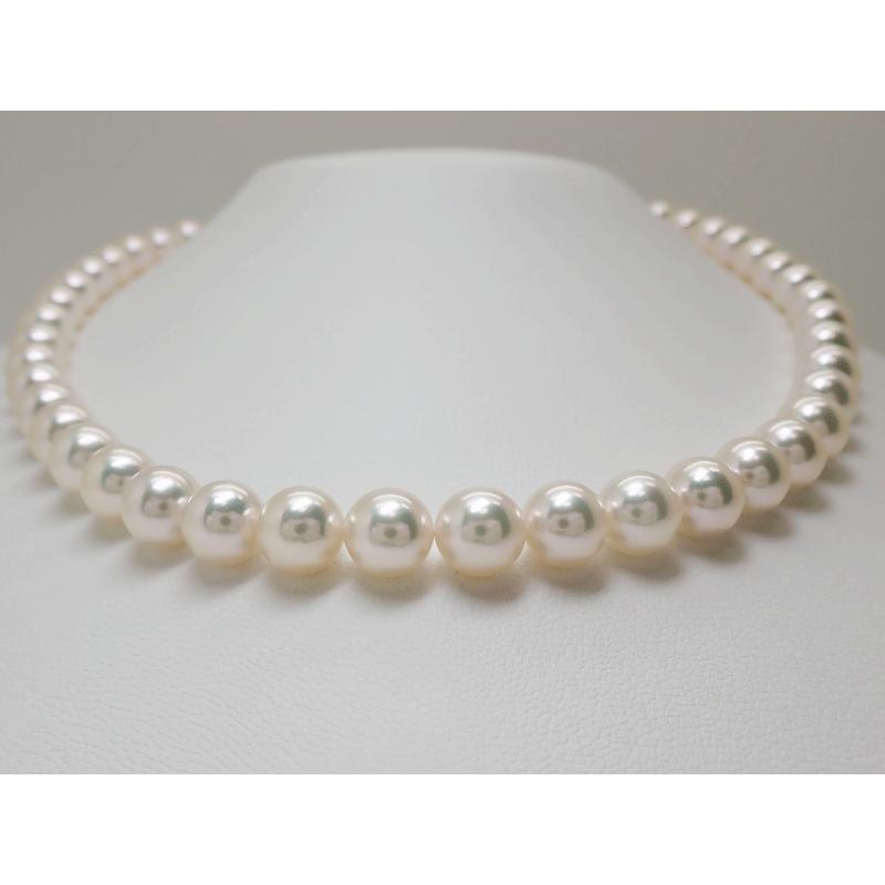 未使用保管品 オーロラ 天女 花珠ネックレス アコヤ 真珠 8.0mm-8.5mm
