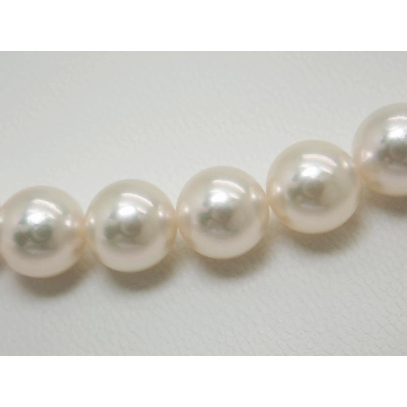 未使用保管品 オーロラ 天女 花珠ネックレス アコヤ 真珠 8.0mm-8.5mm