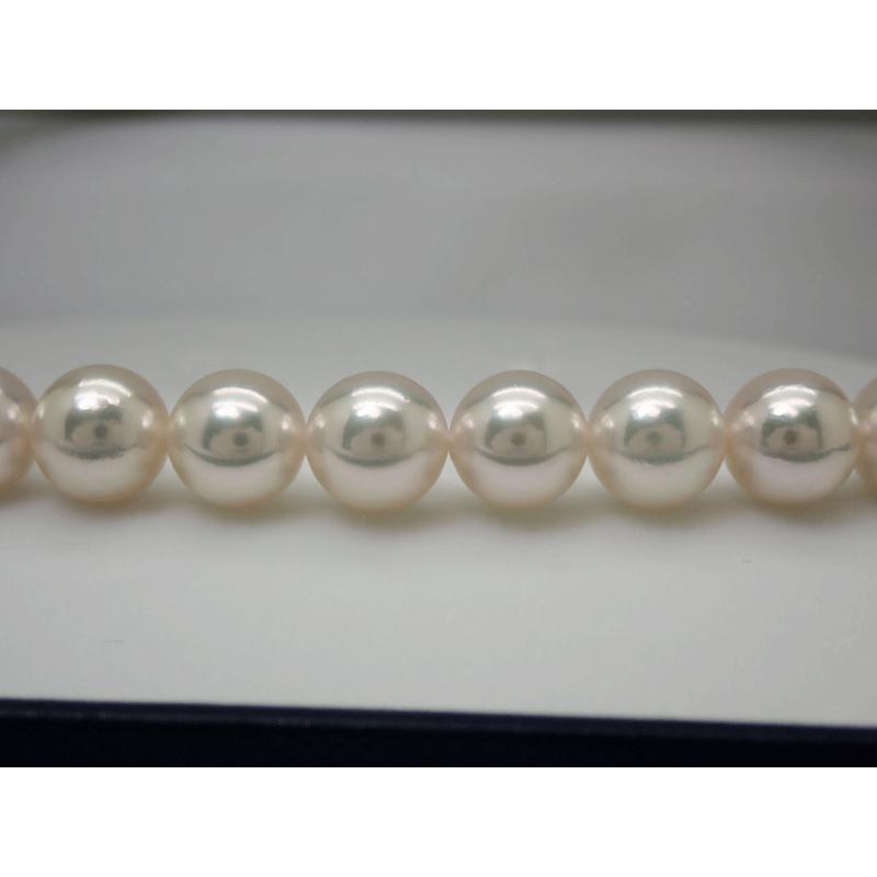未使用保管品 オーロラ 天女 花珠ネックレス アコヤ 真珠 8.0mm-8.5mm  
