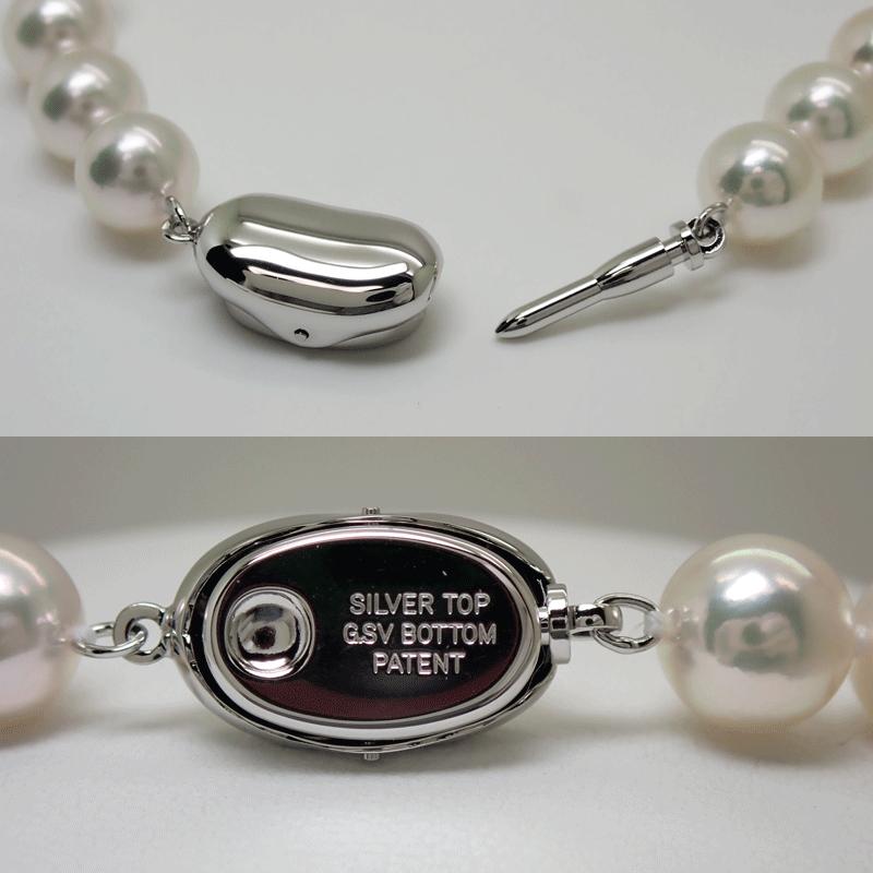 未使用保管品 オーロラ 天女 花珠ネックレス アコヤ 真珠 8.0mm-8.5mm  