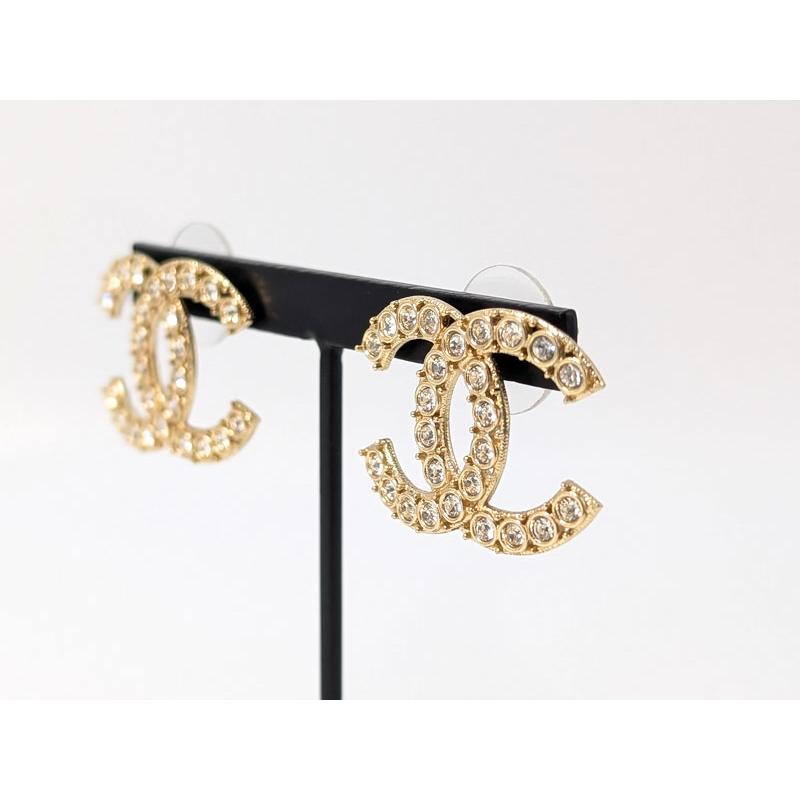 CHANEL（シャネル） ココマーク ラインストーン ピアス B19 S