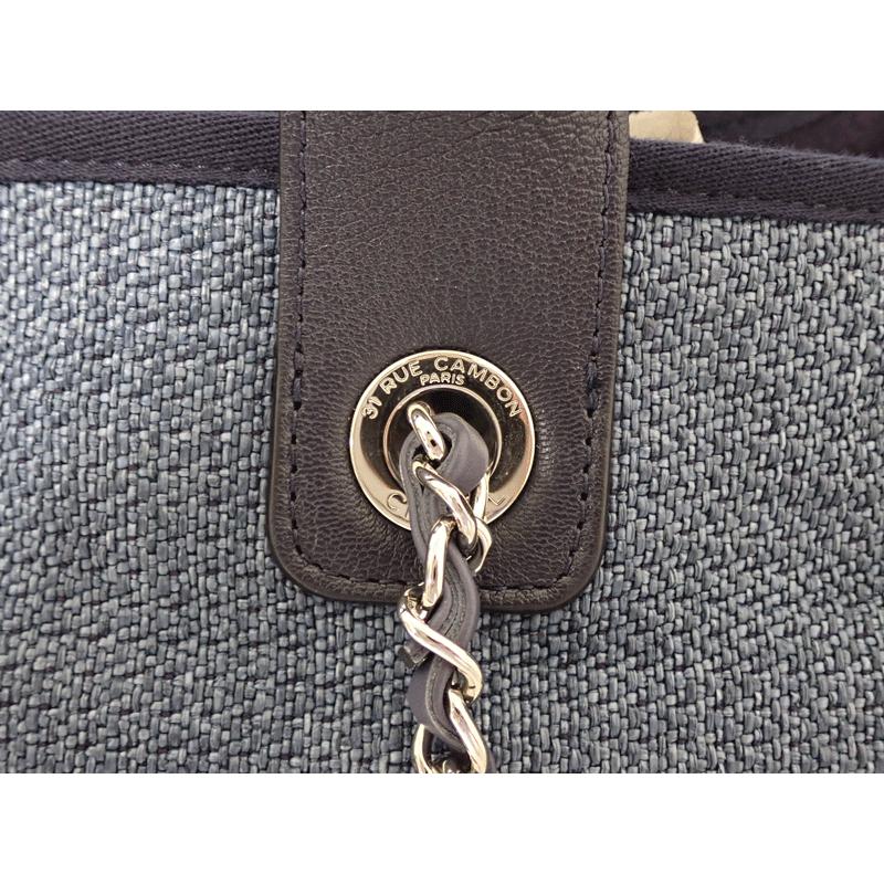 新品同様【CHANEL】シャネル ラージショッピングトートバッグ ブルー