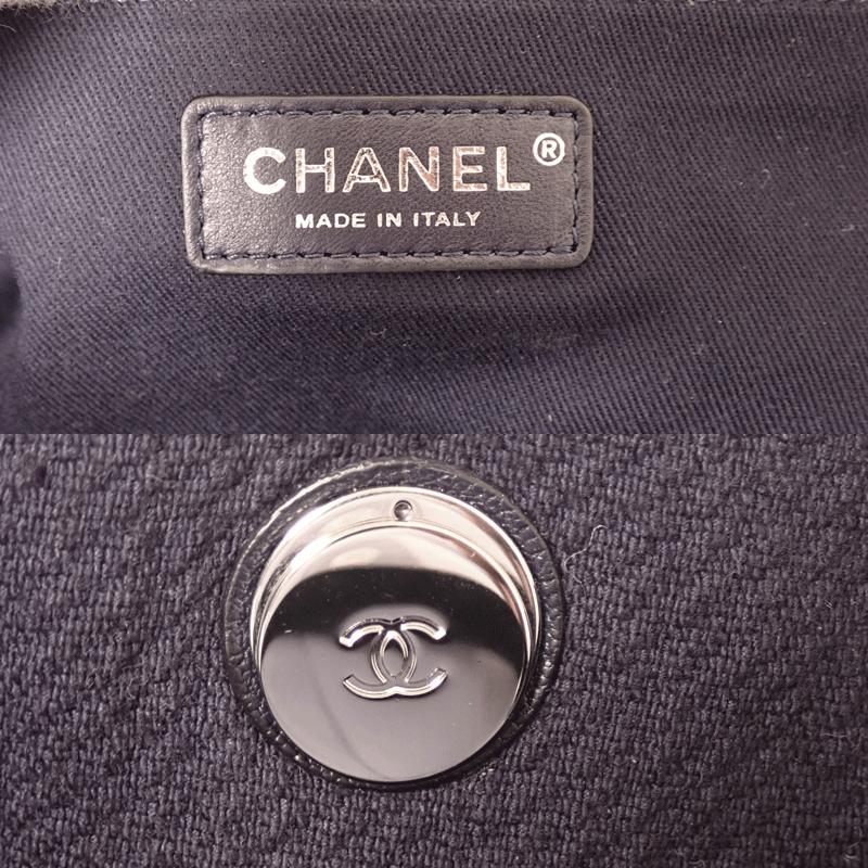新品同様【CHANEL】シャネル ラージショッピングトートバッグ ブルー