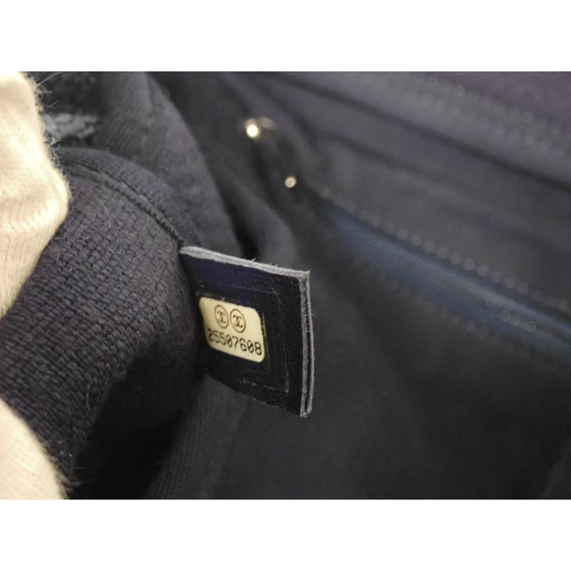 新品同様【CHANEL】シャネル ラージショッピングトートバッグ ブルー