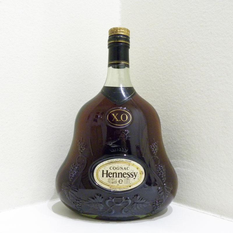 COGNAC Hennessy X.O 1000ml 金キャップ グリーンボトル 20歳以上!!【未開栓】Hennessy ヘネシー XO グリーンボトル ゴールド