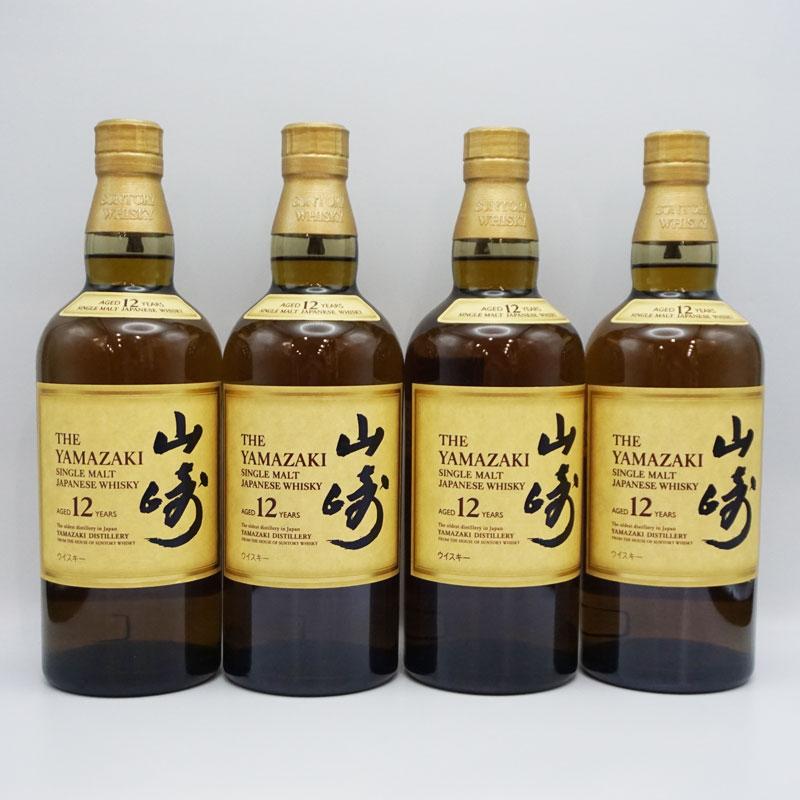 未開栓 4本セット！！ SUNTORY WHISKY 山崎 12年 サントリー  