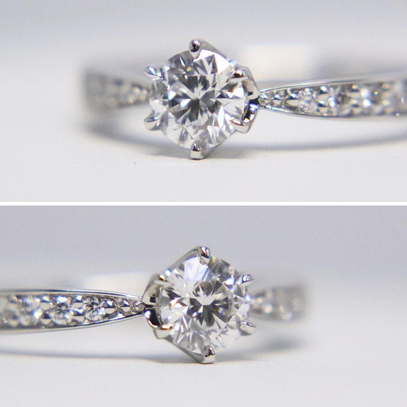 新作 未使用品 pt950 天然ダイヤモンド デザイン リング Pt950/K18YG ダイヤモンド 取り巻きデザイン リング【0.74ct】