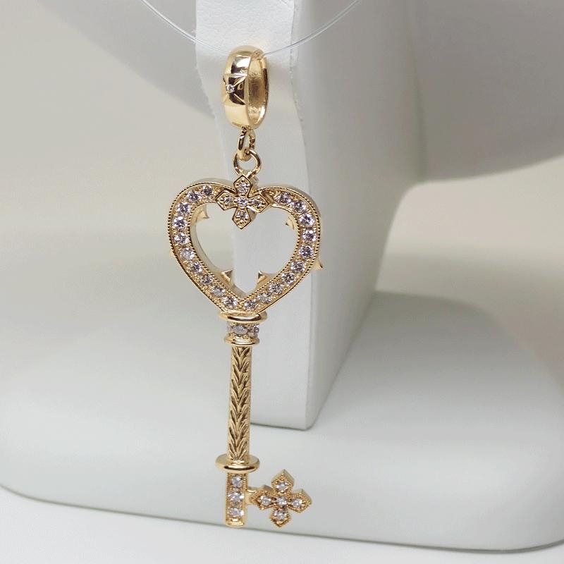 loree Rodkin ローリーロドキン MEDIUM GOTHIC PRINCESS HEART KEY
