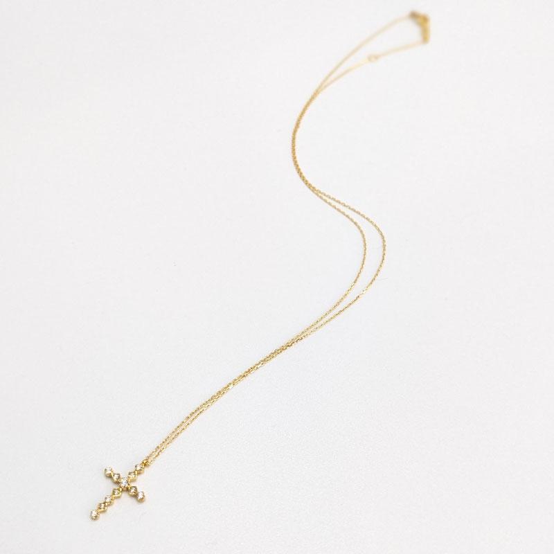 ❤️正規品❤️AHKAH ゴールド ストーン付きネックレス K18金 18金 ネックレス レディース K18 ダイヤモンド フラワー 花 ゴールド