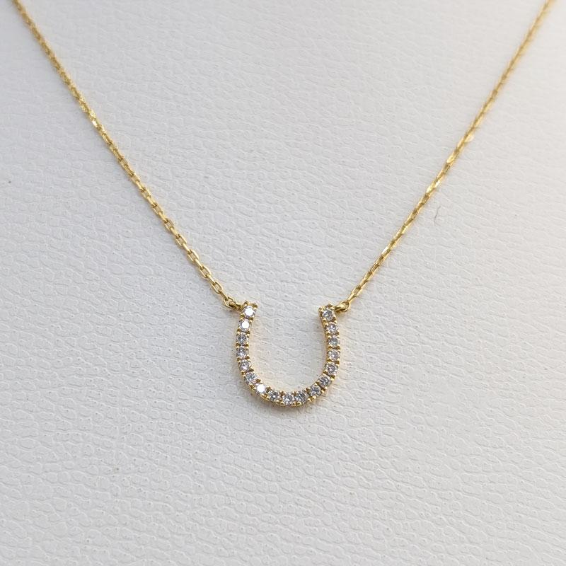 正規美品スタージュエリーK18WGダイヤモンドネックレス 0.09カラット（K） スタージュエリー ダイヤモンド ネックレス K18WG 0.09ct 3.8g