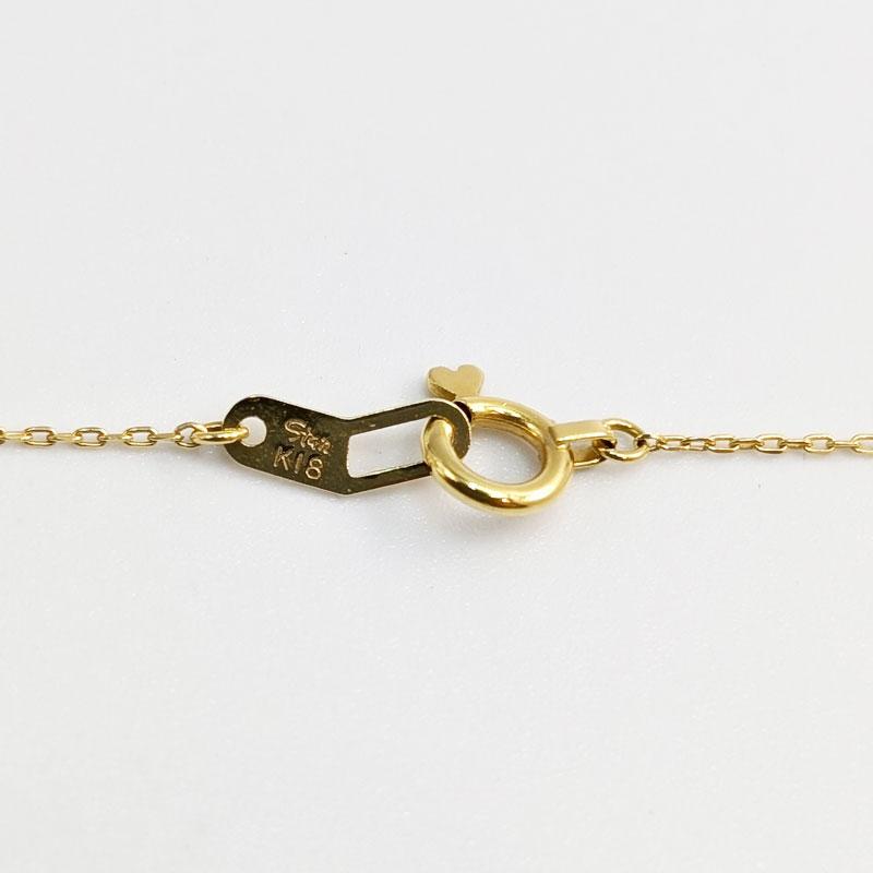 STAR JEWELRY スタージュエリー K18 ダイヤモンド ネックレス マイクロ 