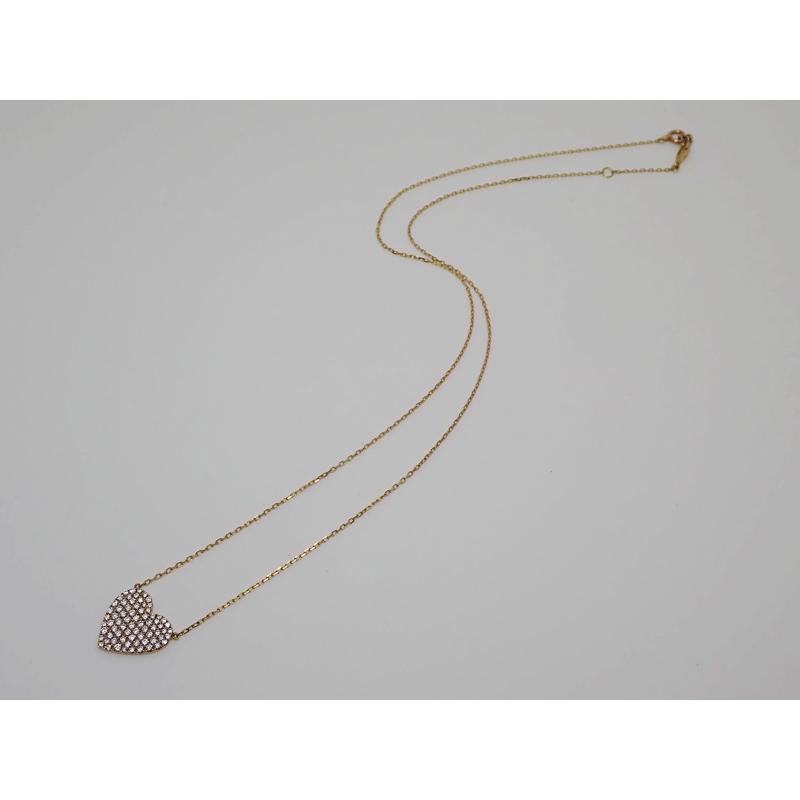 AHKAH アーカー ハートパヴェモアイアン ネックレス K18 VC0985010100