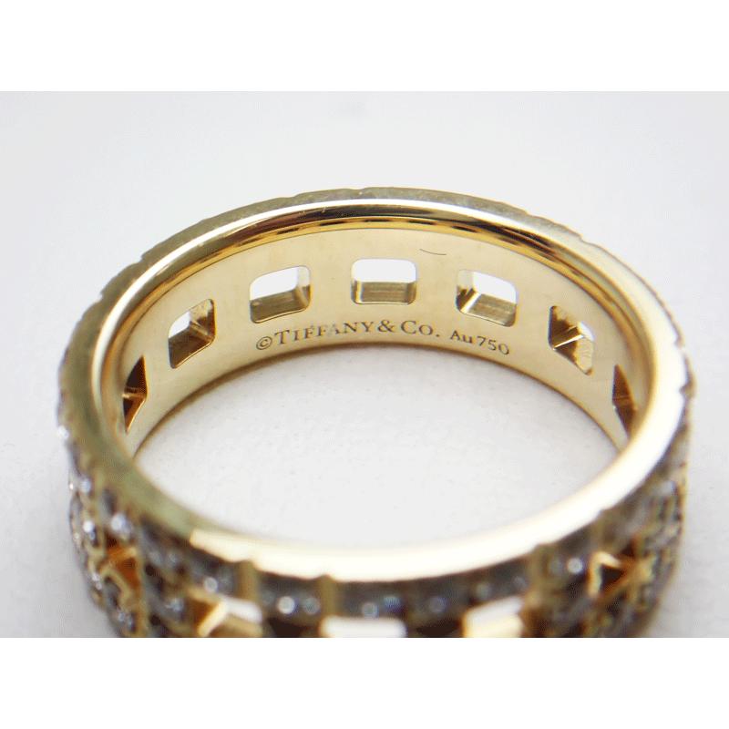 TIFFANY&CO. T トゥルー ワイド リング 幅 5.5 mm 0.99ct 67459040 750