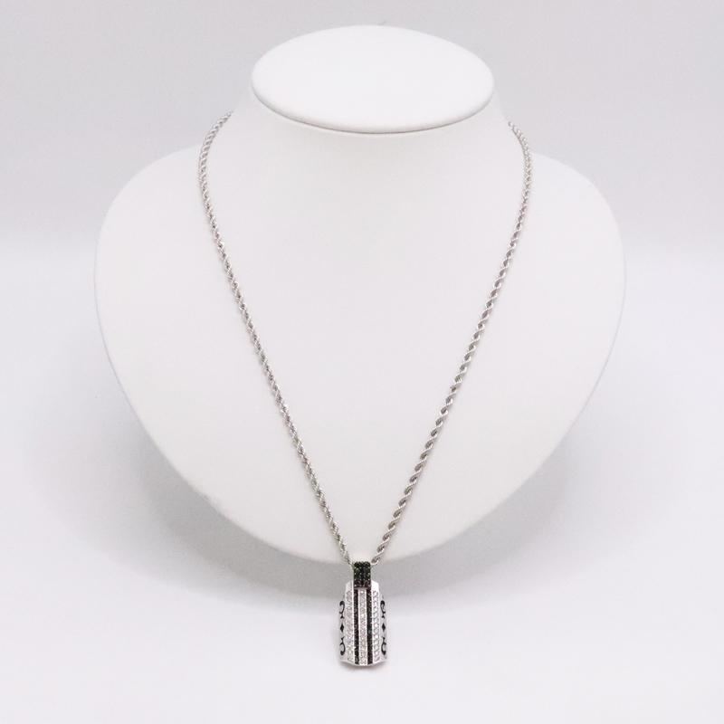 K18WG ダイヤモンド ブラックダイヤモンド ネックレス D0.73ct BD0 