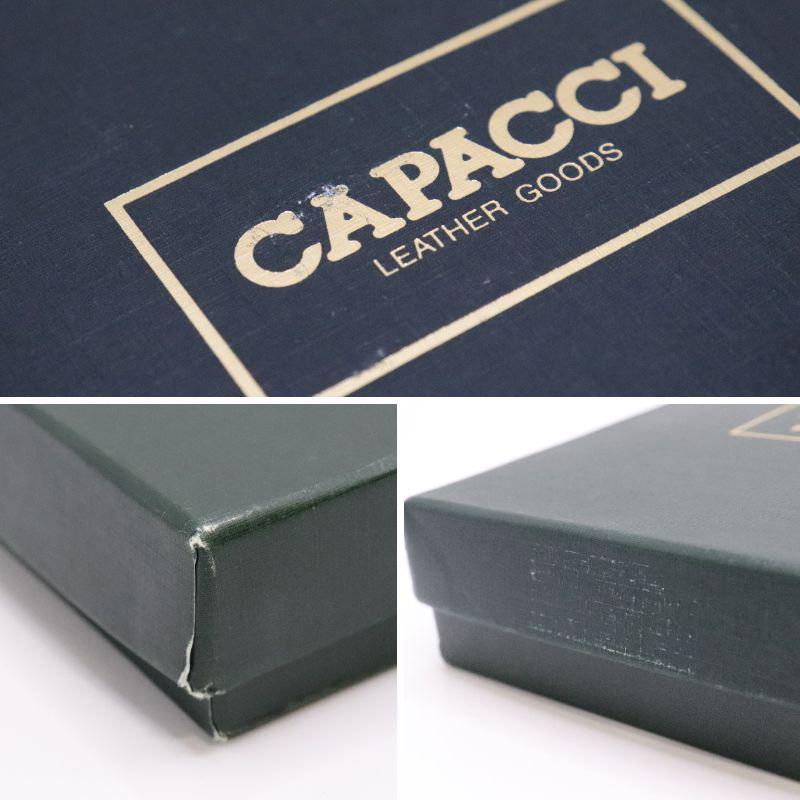 新品未使用 CAPACCI カパッチ レザーウォレット 黒 長財布 三つ折り