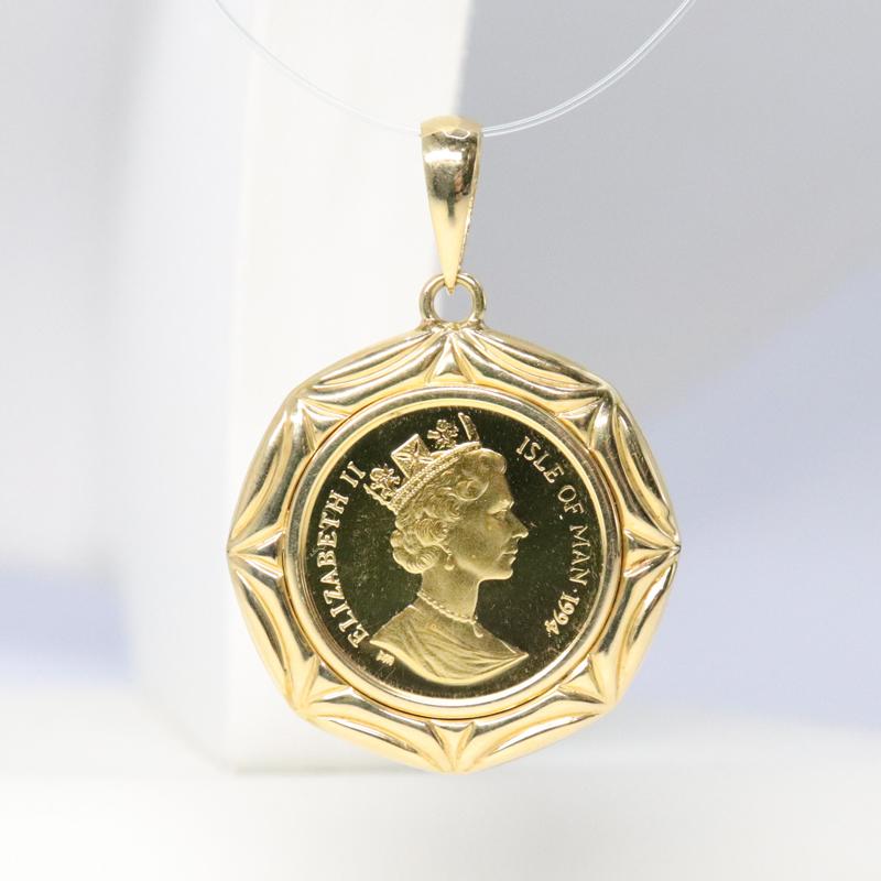 ✨️極美品✨️エリザベス ペンダントトップ 1/10オンス 猫 y250014_3.jpg