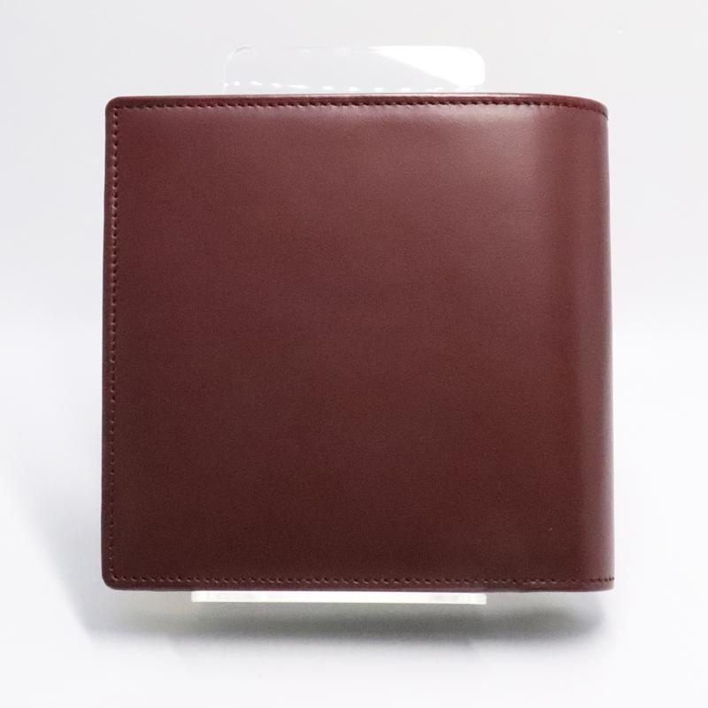 美品 CARTIER カルティエ L3000451-ED 二つ折り財布 マストドゥカルティエ 財布 ウォレット マストライン  ワインレッド ゴルドー カーフ ユニセックス Cartier（カルティエ） マストドゥカルティエ L3000451 ボルドー 二