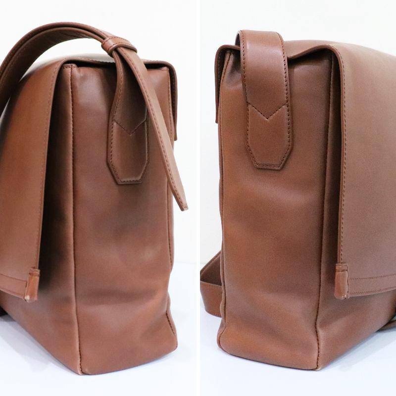 ダンヒル　dunhill メッセンジャーバッグ　2way オールレザー　ブラウン dunhill（ダンヒル） デューク メッセンジャー ショルダーバッグ