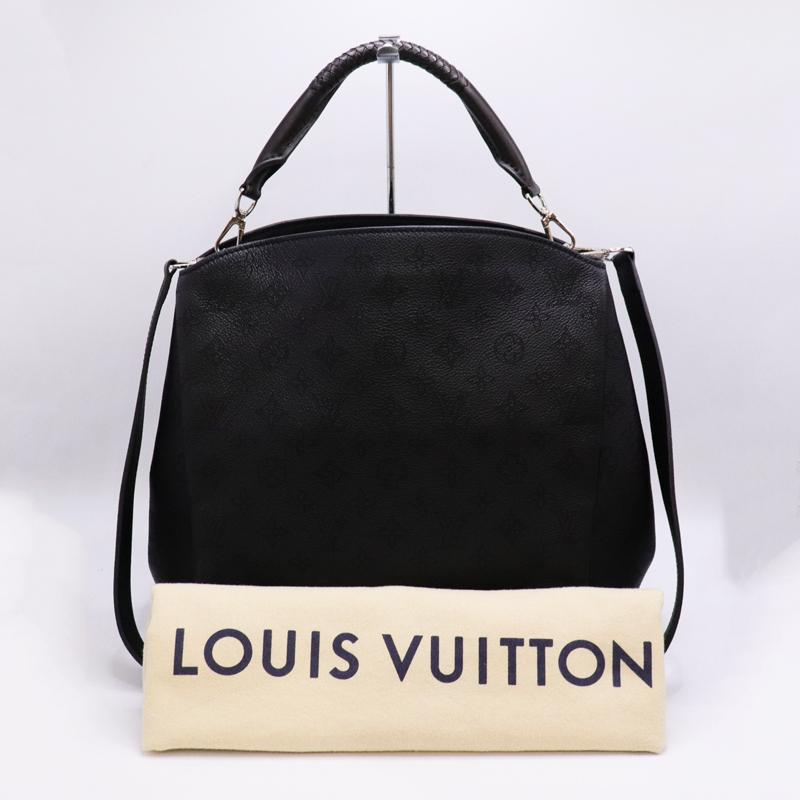 【良品】ルイヴィトン マヒナ バビロンPM ハンドバッグ モノグラム ノワール LOUIS VUITTON（ルイ・ヴィトン） 新品同様美品 バビロンPM ショルダー