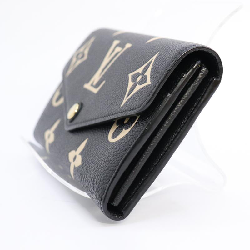 LOUIS VUITTON ルイ・ヴィトン/ポルトフォイユ・サラ ブラック ベージュ/ モノグラム・アンプラント/M80496/RFI*/ABランク/71【中古】 ルイ・ヴィトン ポルトフォイユ・サラ ブラックベージュ 黒 M80496