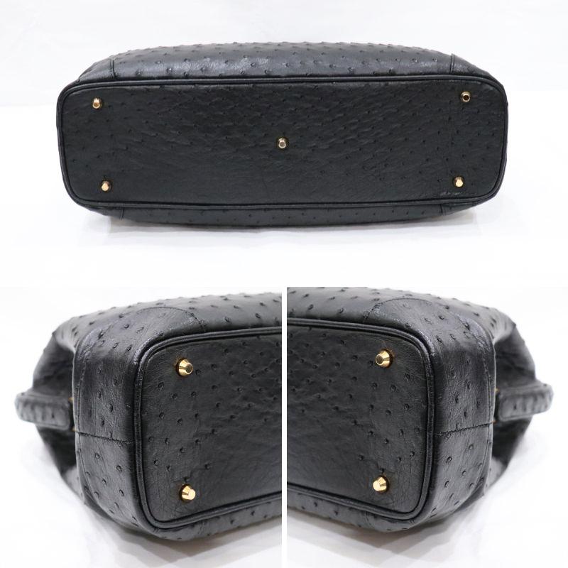 未使用 保管品 SUN-ACE サンエース オーストリッチ ポーチ付