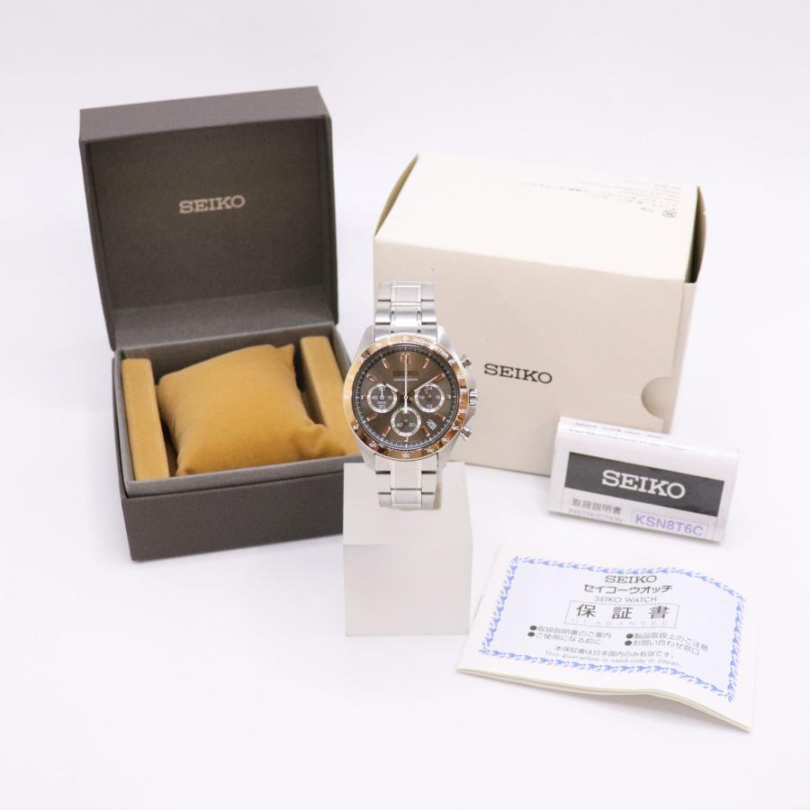 メンズ 【美品・保証書付き】SEIKO セイコー 8T63-00D0 箱・コマ付き