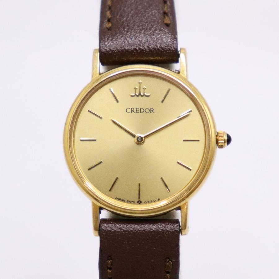 CREDOR SEIKO セイコー クレドール 5A70-0120 18KT K18 750 重量約12.4