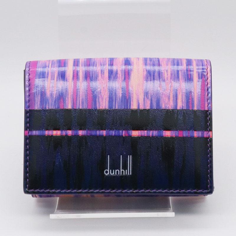 新品】ダンヒル dunhill コンパクトウォレット 530LILAC ライラック 三