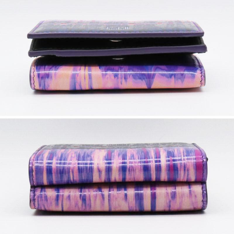 新品】ダンヒル dunhill コンパクトウォレット 530LILAC ライラック 三 