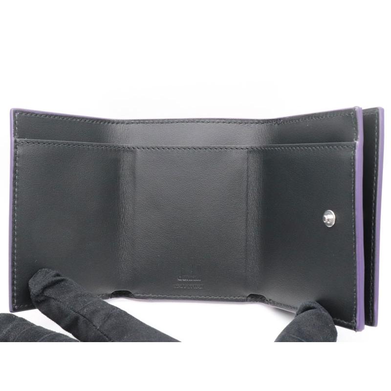 新品】ダンヒル dunhill コンパクトウォレット 530LILAC ライラック 三