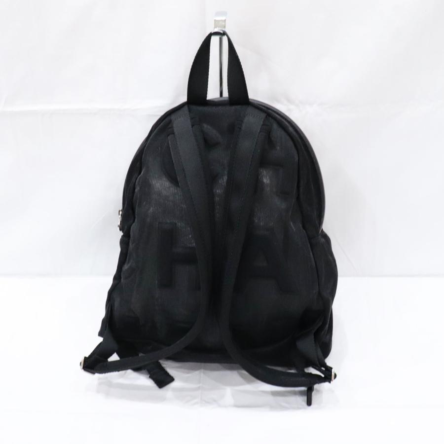 CHANEL（シャネル） ロゴ メッシュ リュック AS0422 ナイロン シルバー