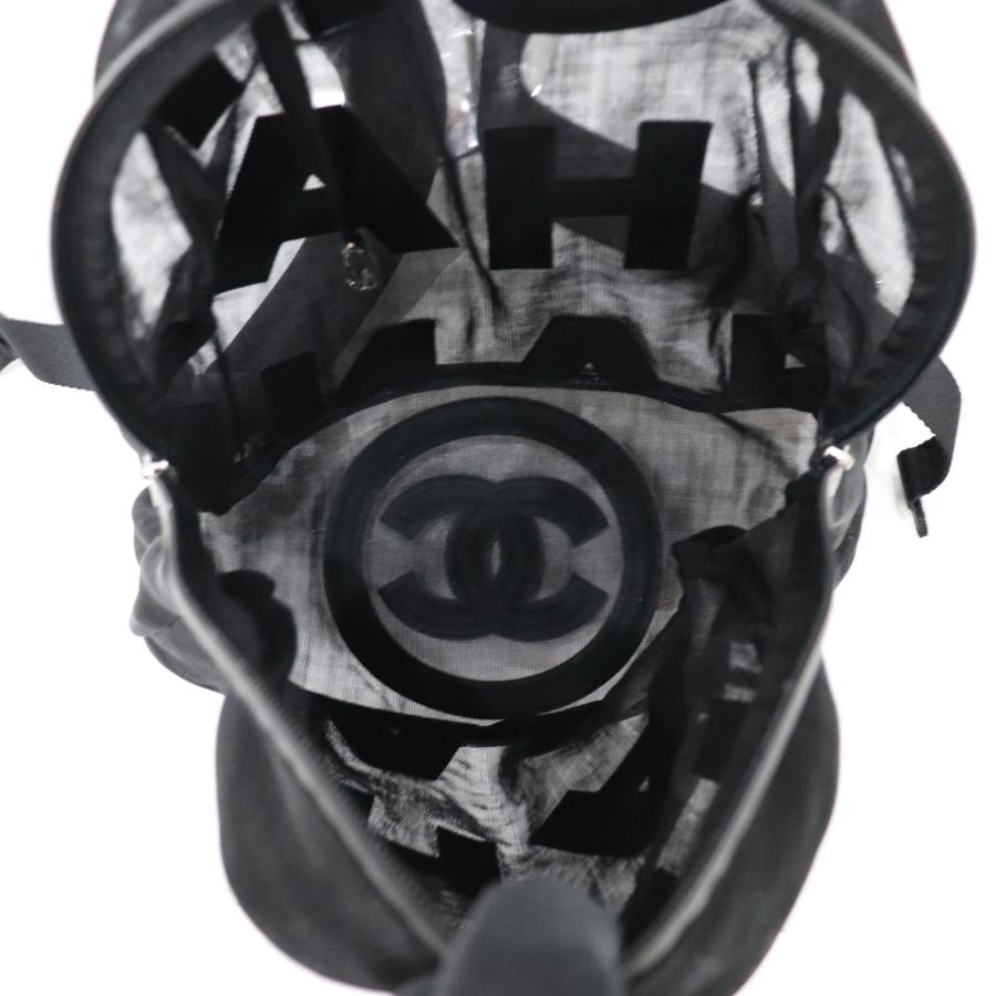 CHANEL（シャネル） ロゴ メッシュ リュック AS0422 ナイロン シルバー