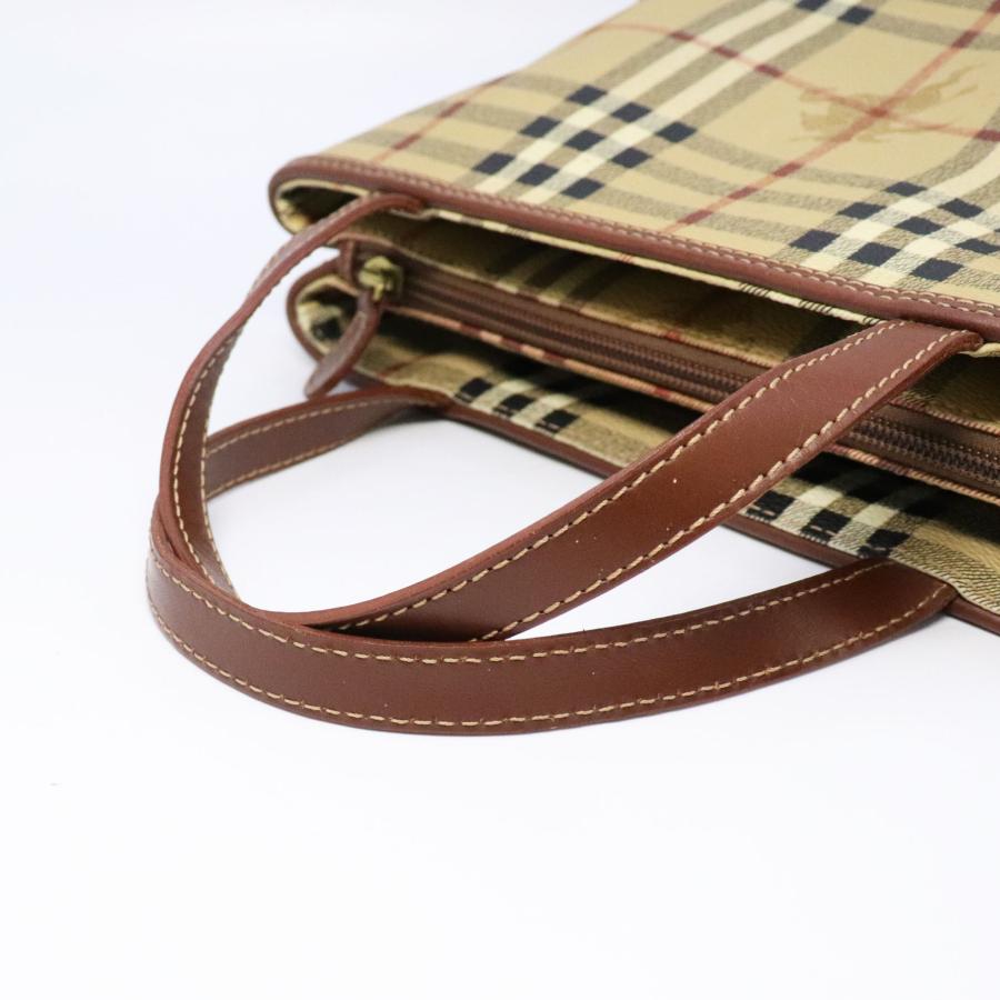BURBERRY ミニバッグ PVC 未使用 バーバリー ノバチェック ベージュ BURBERRY（バーバリー） ミニトート ハンドバッグ PVC ノバチェック